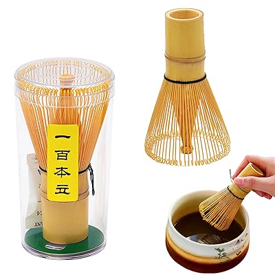 Liroyal 茶せん 百本立 茶筌 茶筅 抹茶 粉末 泡立て器 茶道ツール 茶道具 竹製 細工 泡立ちが良く 使い..