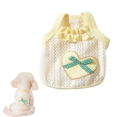 DICOCO 犬服 猫服 春夏秋 ペットドレス ネコ服 伸縮性 かわいい 小型犬中型犬用 おしゃれ 軽量 快適 脱毛対策 お散歩用 フォトジェニック XXL