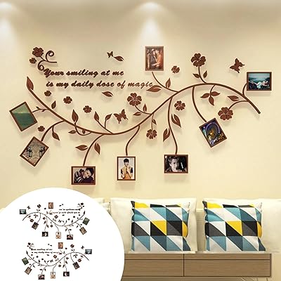 EXCEREY ウォールステッカー 子供 壁ウォールステッカー アクリル鏡面壁シール 3D 装飾 環境にやさしい素材 DIY 多種の表面に適用 インテリアデコレーション 子供/寝室/リビングルームの壁面装飾 高級壁アートステッカー 蔓模様フレーム コ