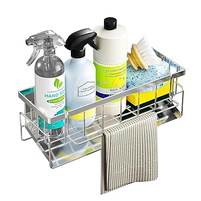 BTtime スポンジホルダー シルバー ステンレス製 キッチン収納 スポンジ置き 洗面台 収納 スポンジラッ..