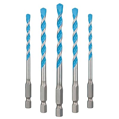 5本組 コンクリートドリルセット 六角軸 コンクリート用ドリル メタル用 4.0・5.0・6.0・6.0・8.0mm