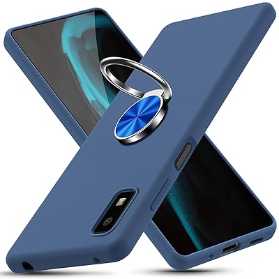 乐天商城 - AQUOS wish3 ケース リング付き シリコン 耐衝撃 TPU SH-53D ケース 360回転 車載ホルダー カメラ保護 薄型 軽量 アクオスwish3 ケースカバー 衝撃吸収 ストラップ穴付き 耐スクラッチ スリム 柔軟 手触り良い 散熱加