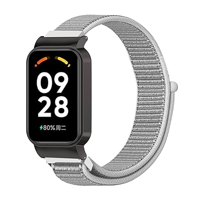Rakuten - [MosFoil] Xiaomi Smart Band 8 Active 対応 バンド 交換ベルト ベルクロデザイン 柔らかく快適 サイズ調節可能 ナイロン製 弾力性 マジックテープ 肌にやさしい 軽量 コンパチブル Xiaomi Redmi Sma