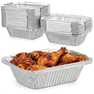 DOITOOL アルミプレート アルミホイル 使い捨て バーベキュー bbq テイクアウト容器 長方 ...