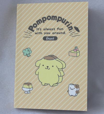 ポムポムプリン　プリン　（ミニメモ）メモ　　エムプラン　メール便可