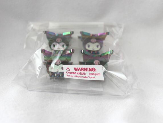Rakuten - クロミ　KUROMI　ミニ　ヘアクリップ　クリア　4個入り　(original)オーロラ　　宅配便になります