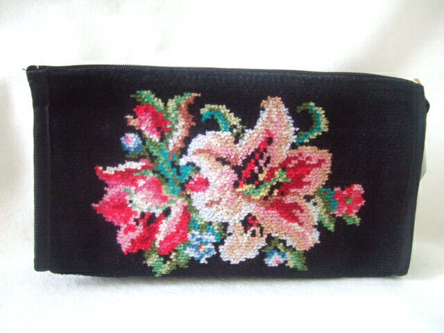 フェイラー 60周年記念柄 限定柄テレーゼ ポーチ 黒