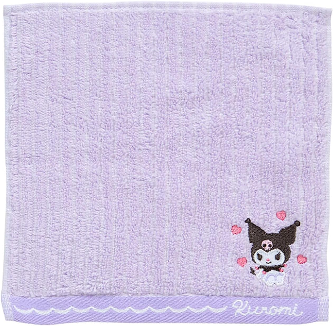 サンリオ　クロミ KUROMI　プチタオル　刺繍　たてうね　24　タオル