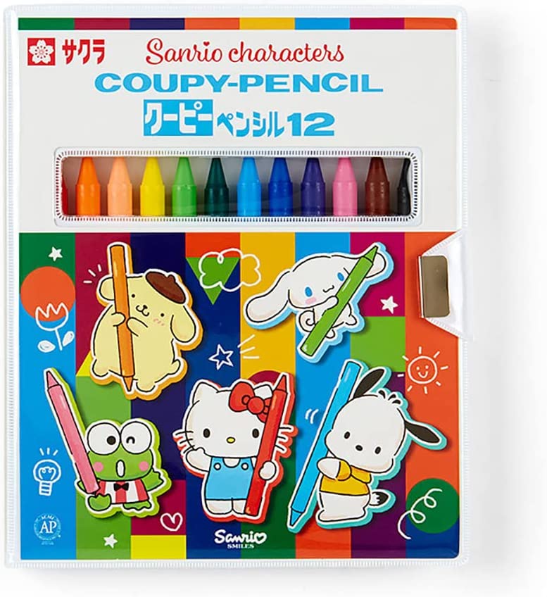 Rakuten - サンリオ　キャラクターミックス　　入園入学　　クーピー　ペンシル　12色