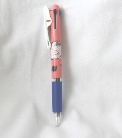 カミオ　JetStream ジェットストリーム　ムーミン　moomin 　3色ボールペン　ペン　軸ピンク