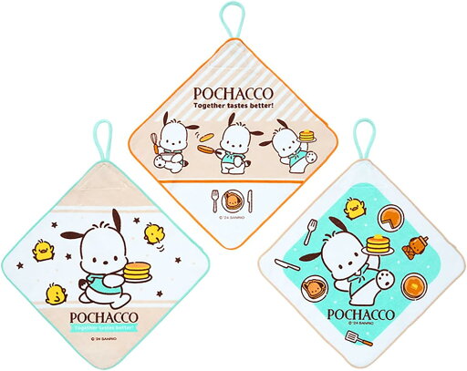 ポチャッコ ぽちゃっこ 入園入学 サンリオ おやつ 3枚セット ループタオル タオル ポチャッコ ぽちゃっこ 入園入学 サンリオ おやつ 3枚セット ループタオル タオル