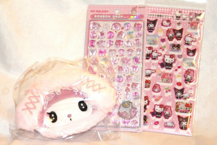 マイメロディ　ボンボンドロップ　樹脂もりシール　スターターセット