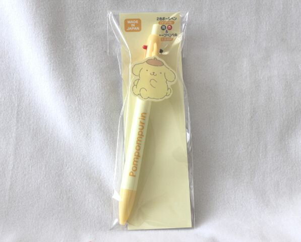 サンリオ　ポムポムプリン　プリン　2色ボールペン　ぬいぐるみデザインシリーズ