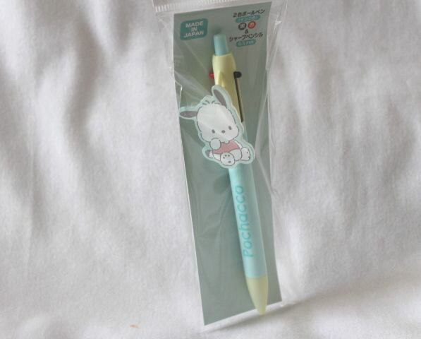 サンリオ　ポチャッコ　2色ボールペン　ぬいぐるみデザインシリーズ