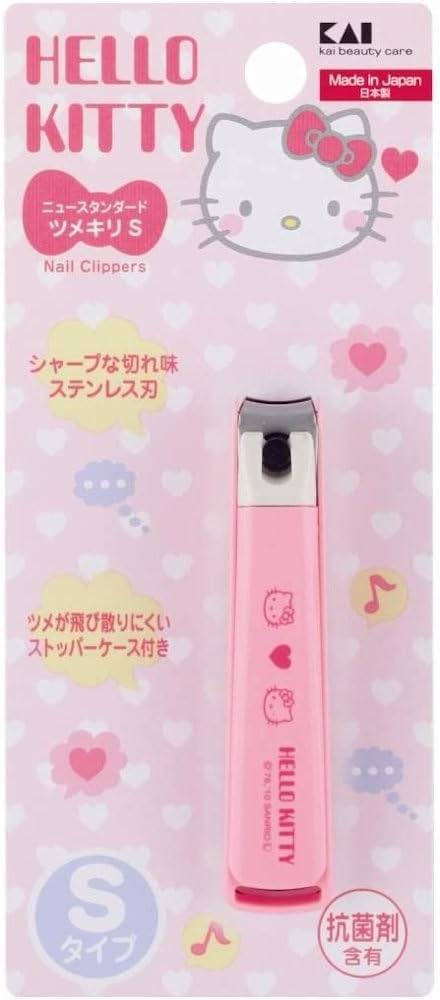 ハローキティ　キティ　貝印　KAI　爪切り　S　ピンク ニュースタンダード 爪切りS カーブ刃 日本製 KK..