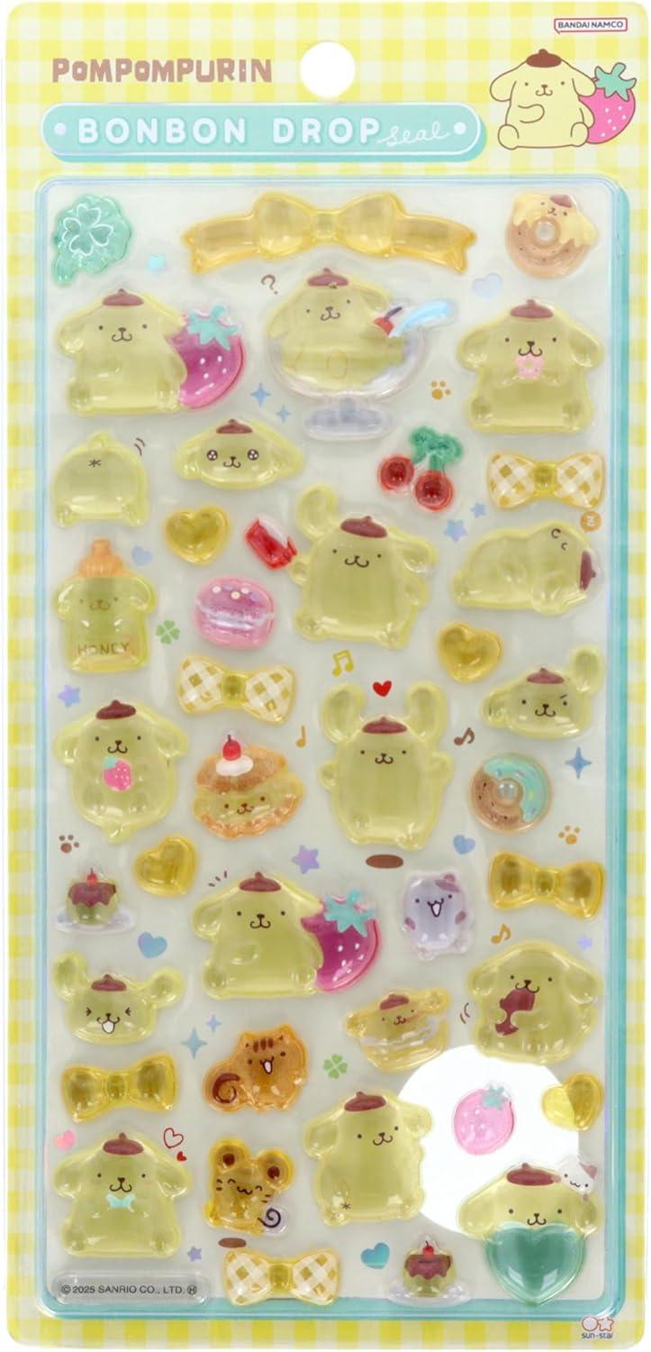 ポムポムプリン プリン　シール ボンボンドロップシール　S8812144のサムネイル