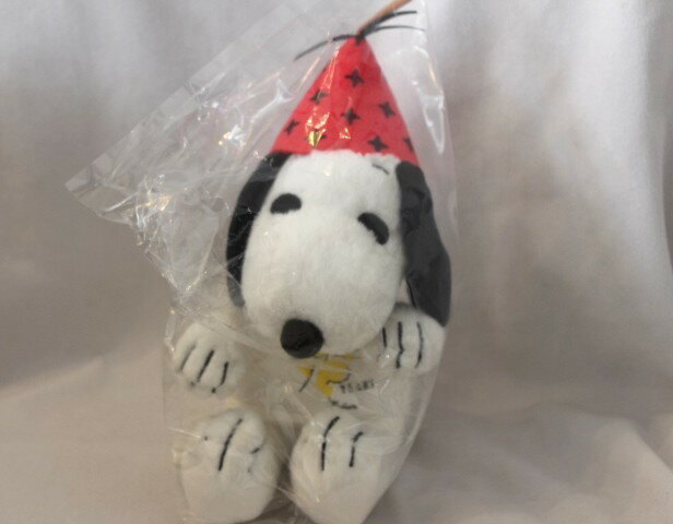 Snoopy - ピーナッツ スヌーピー 75th パーティハット ぬいぐるみ S 214119-25