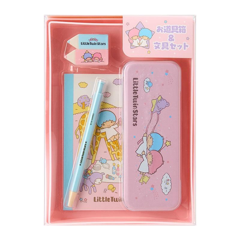 リトルツインスターズ 　キキララ　お道具箱＆文具セット（身の回り雑貨 いつまでもサンリオ） annindo-10055308 杏仁堂 パッケージ画像
