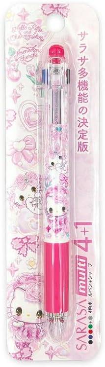 Rakuten - ハローキティ　飴ノ森ふみか 4色ボールペン＋シャープ0.5mm　チャーミーキティSARASA multi 4＋1