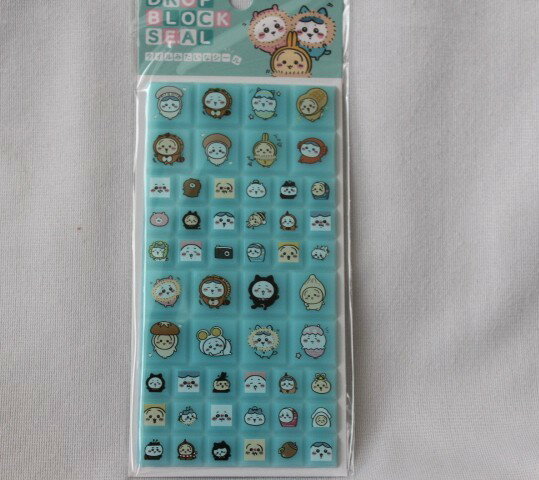 Rakuten - ちいかわ　ドロッブブロックシール　タイルシール　ミックス　ブルー　シール　カミオ