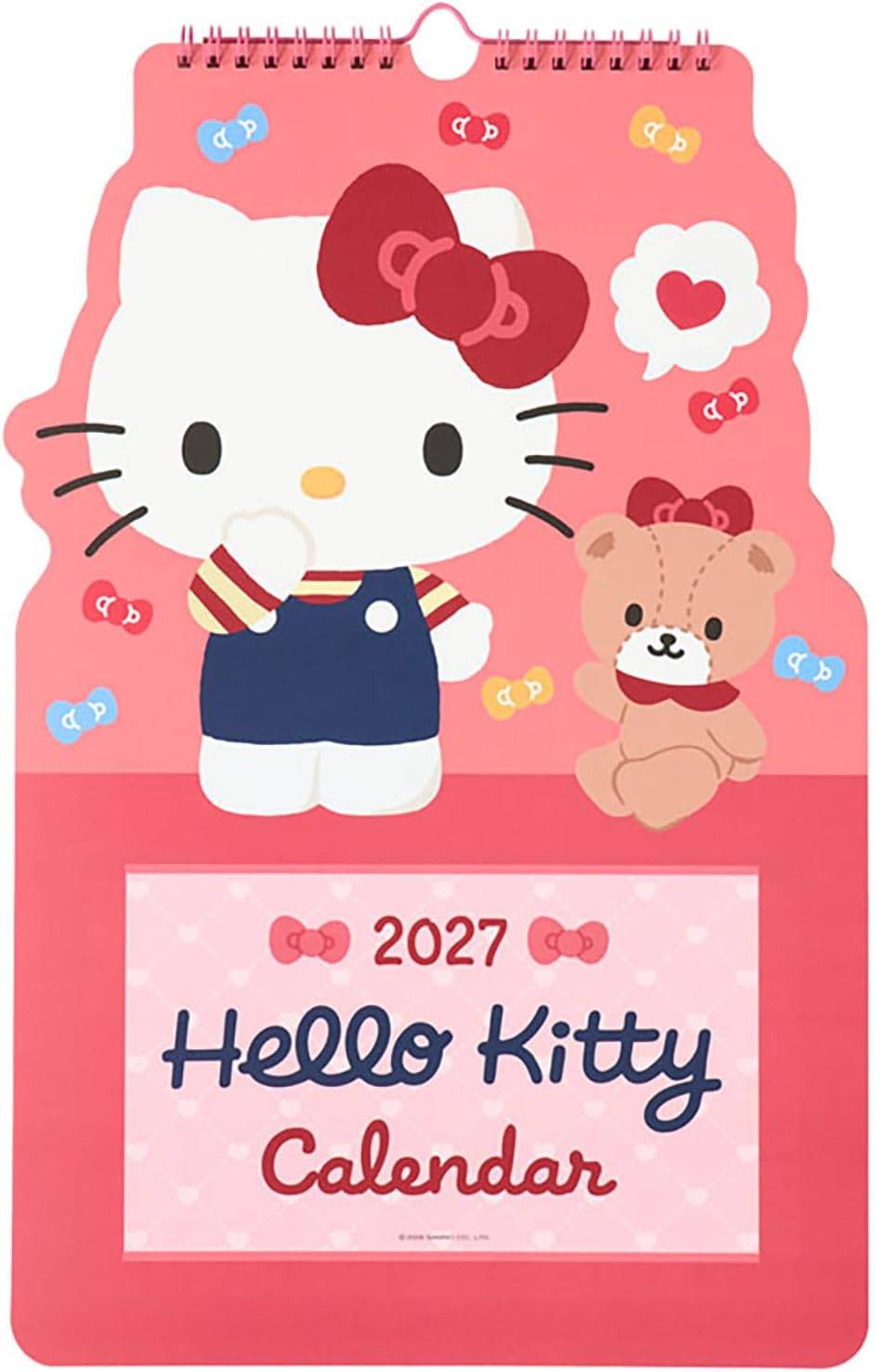 ハローキティ 　カレンダー　キャラクター形カレンダー 2027年 壁掛けタイプ 921971