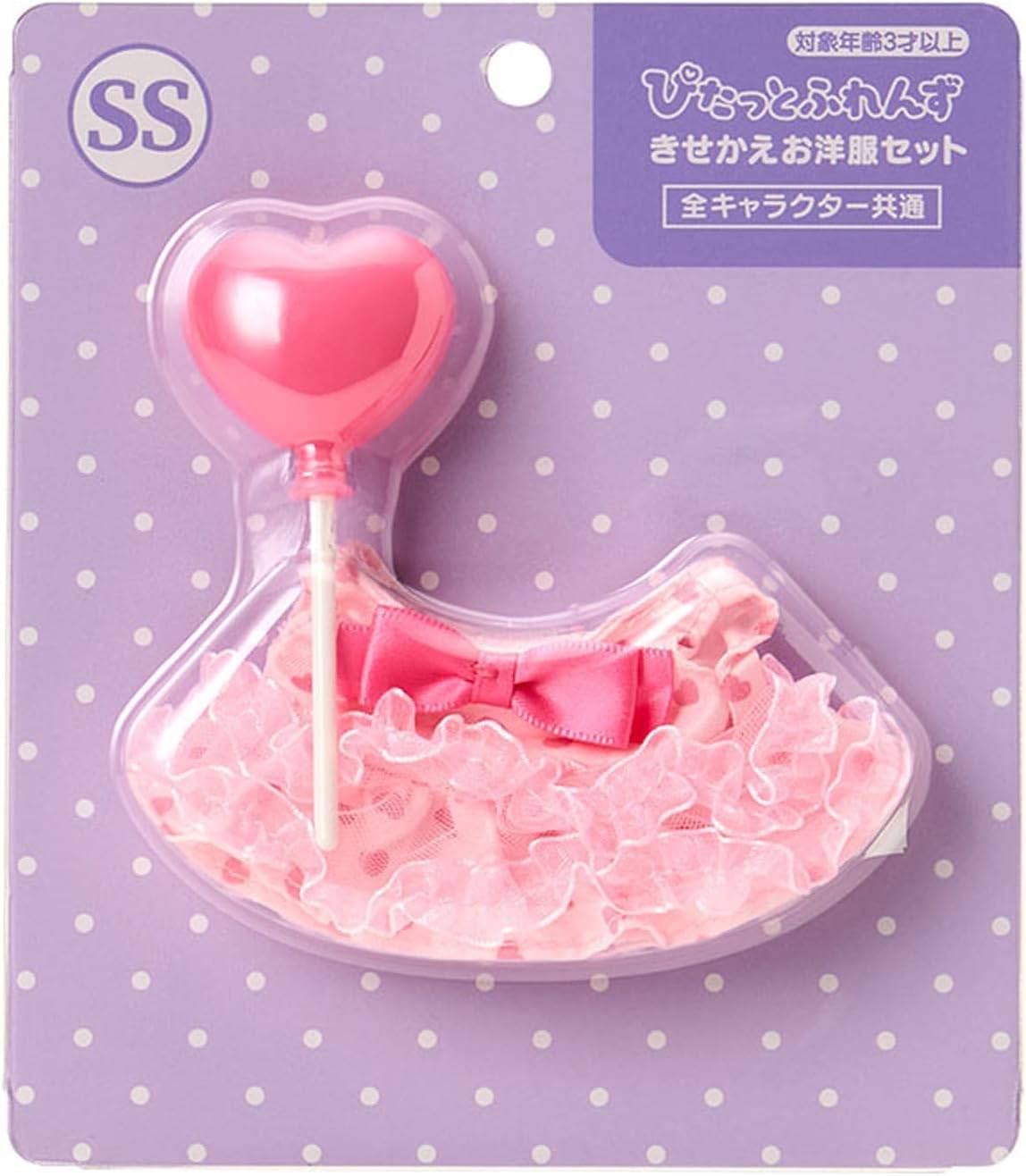 きせかえお洋服セットSS ワンピース ハート（ぴたっとふれんず） 593648　ピンク