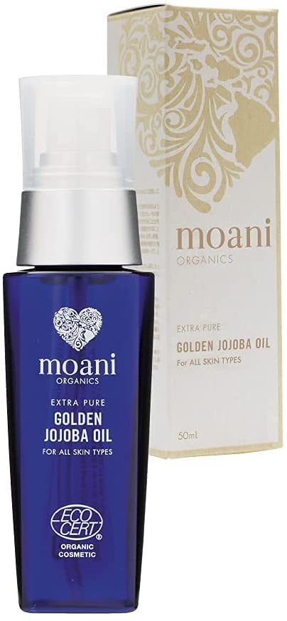 moani organics モアニ・オーガニクス GOLDEN JOJOBA OIL FRAGRANCE-FREE ゴールデン・ホホバオイル ( 無香料 ) 50mL