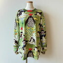 【30%OFF SALE】アルベロベロ(Alberobello)オレボレブラぶたさん&ペンギンプリント チュニック(グリーン)【2024 WINTER COLLECTION】送料無料