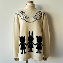 【40%OFF SALE】アルベロベロ(Alberobello)オレボレブラぶたさんニードル刺繍&コード刺繍 プルオーバー (生成)【2024 WINTER COLLECTION】送料無料(4)