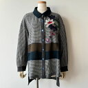 【40%OFF SALE】アルベロベロ(Alberobello)オレボレブラぶたさんアップリケ刺繍入り ウールガーゼ シャツチュニック(クロ)【2024 WIN...