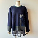 【40%OFF SALE】アルベロベロ(Alberobello)オレボレブラぶたさん刺繍入り ストレッチポンチ チュニック(コン)【2024 AUTUMN CO...