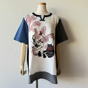 アルベロベロ(Alberobello)オレボレブラぶたさんプリント チュニック(モノトーン)【2025 SUMMER COLLECTION】送料無料
