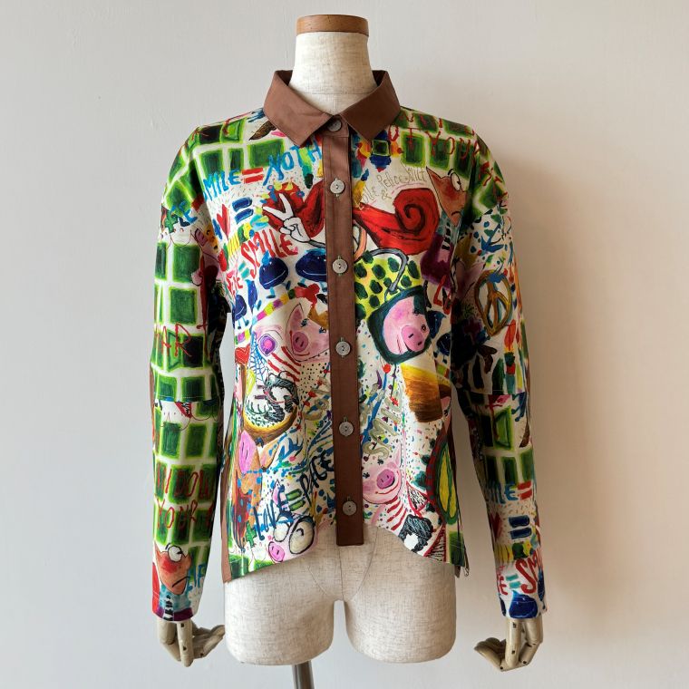 極美品✨アルベロベロ OLLEBOREBLA ぶたさん刺繍 パッチワーク シャツ 楽天市場】アルベロベロ シャツの通販