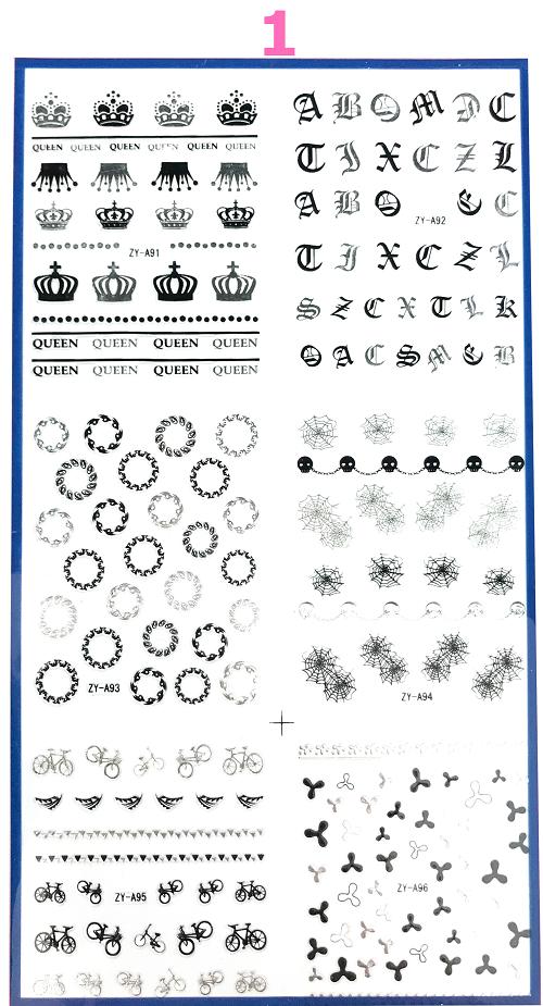 [大判 ネイルシール 1枚 全6種類]ネイル ...の紹介画像2