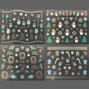【セール価格!】ネイルシール ネイルアート ジェルネイル ネイル用品 冬 クリスマス サンタ クリスマスツリー クリスマス 雪だるま セルフネイル マニキュアや...