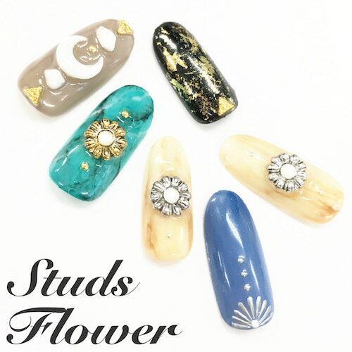 楽天市場 Love Flower ネイルパーツ コンチョ フラワー 全14