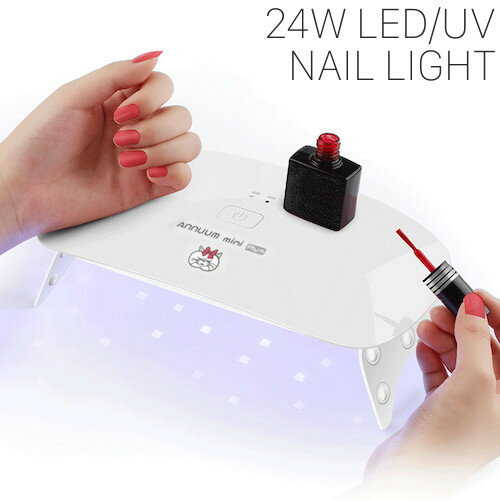 [送料込み] [UV/LED併用 ミックスLEDライト 24W] ジェルライト ハイブリッド セルフネイル ネイル用品 ネイルライト ネイルランプ 折りたたみ ジェルネイル UVライト LEDライト UVランプ LEDランプ