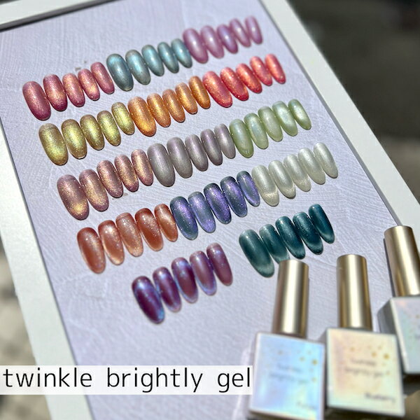 [twinkle brightly gel 全18色 10ml ]マグネットジェル ネイル ジェルネイル マグネットネイル ネイル..