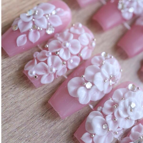 3D white powder[Cendrillon YUKO�ץ��ǥ塼��]�ͥ��� �ͥ��륢���� 3D������ acryl �ѥ����� �ۥ磻��