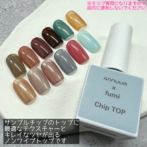 [chip top10ml UV/LED対応 ]【fumi先生produce】ネイル ノンワイプ ジェルネイル ノーワイプ チップトップ