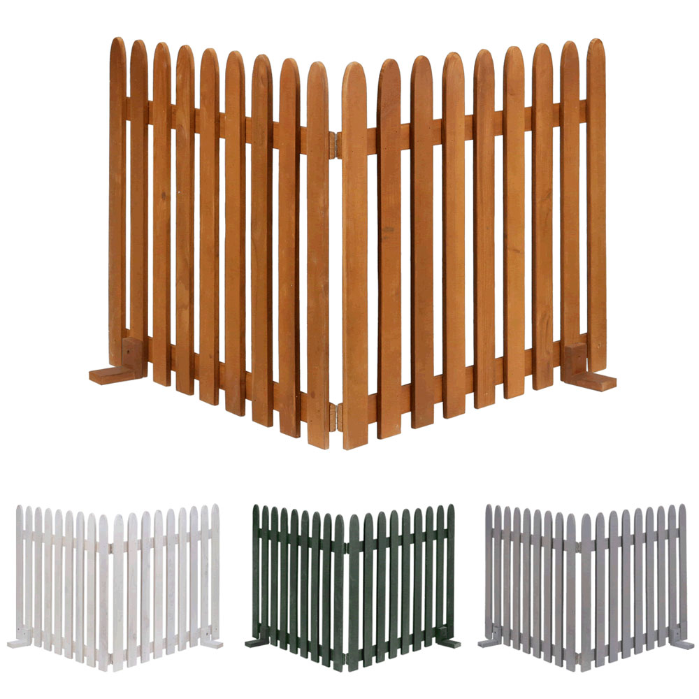 折りたためるウッドフェンス・142.5×22×71・ホワイト又はライトブラウン又はグレー又はダークグリーン・2枚組（縦ストライプ・天然木/WF-284F）ガーデン ベランダ エクステリア 庭 フェンス 折りたたみフェンス ウッドフェンス