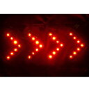 LED矢印マグネットシート・280mm×480mm(ターポリン製・3モード調整赤点滅/赤流動(速・遅)・ハトメ4箇所) 矢印板 LED矢印シート LED矢印マグ...