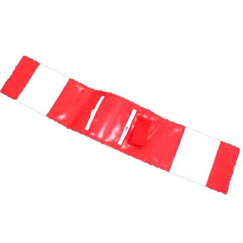 矢印板用チャック付ウェイト・赤（砂封入時・約6kg）