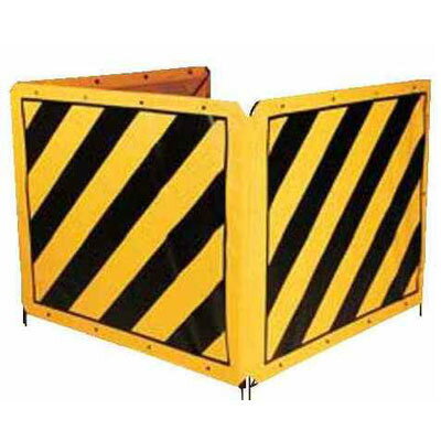 マンホール屏風・3面式（ターポリン製） 屏風 マンホール屏風 安全柵 柵 バリケード 囲い