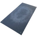 樹脂製敷板・ブラック・910×1,820mm×厚み8(6+2)mm(片面滑り止め・裏面フラットタイプ/Wターフ)マット 樹脂製マット 敷板 すべり止め付マット マットすべり止め 車両用マット マット車両 プラスチックマット