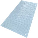 樹脂製敷板・グレー・910×1,820mm×厚み8(6+2)mm(片面滑り止め・裏面フラットタイプ/Wターフ) マット 樹脂製マット 敷板 すべり止め付マット マットすべり止め 車両用マット マット車両 プラスチックマット