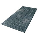 軽量樹脂製敷板・黒色・1,219×2,438mm×厚み13(8+5)mm(片面滑り止め・裏面フラットタイプ/Wボード) マット 樹脂製マット 敷板 すべり止め付マット マットすべり止め 車両用マット マット車両 プラスチックマット