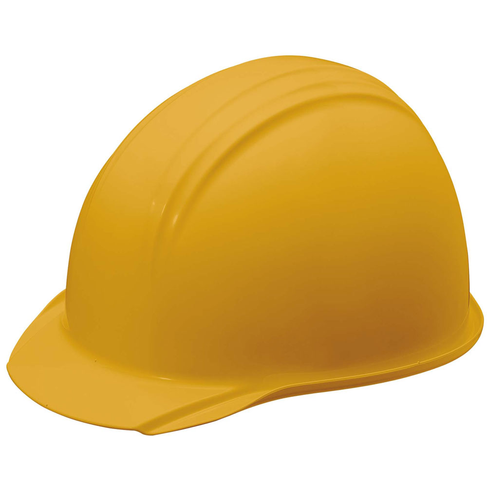 一般作業/工事用ヘルメット・イエロー・飛来/落下物用・電気用・墜落時保護用・KGBo-1B（ABS樹脂製・内装プラスチック・ライナー付） ヘルメット 工事用ヘルメット 作業用ヘルメット つば付きヘルメット