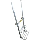 トラックス荷台はしご・高さ1,440mm×幅450mm x ステップ250mm/160mm(手すり付/アルミ/2段) トラックステップ トラック用はしご 荷台用ステップ 荷台用はしご トラック昇降はしご アルミはしご