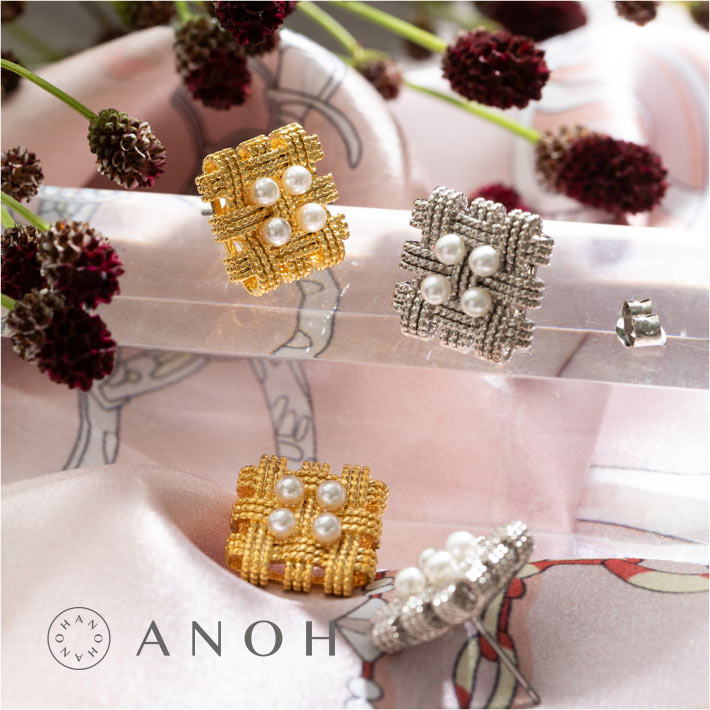 【SALE 50%OFF】【ジューンブライド☆お呼ばれアクセサリー】ウィーブパールピアス【レディース アクセサリー イヤリング ピアス シルバー ゴールド パール プチプラ 両耳 フォーマル セレモニー 卒業式 入学式 結婚式 】フォーマルのサムネイル